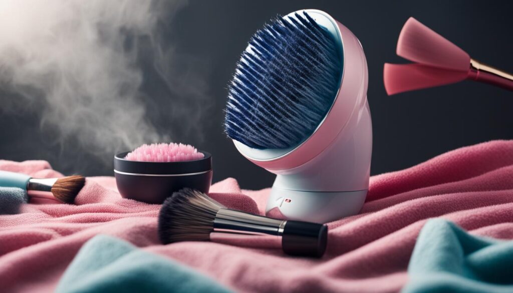 expedite makeup brush drying