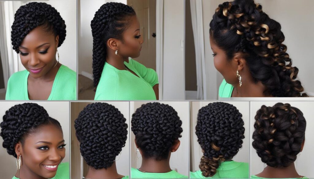 braid and curl method for 4c hair