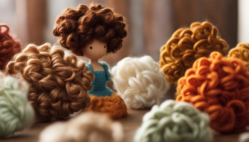 crochet doll hair curls