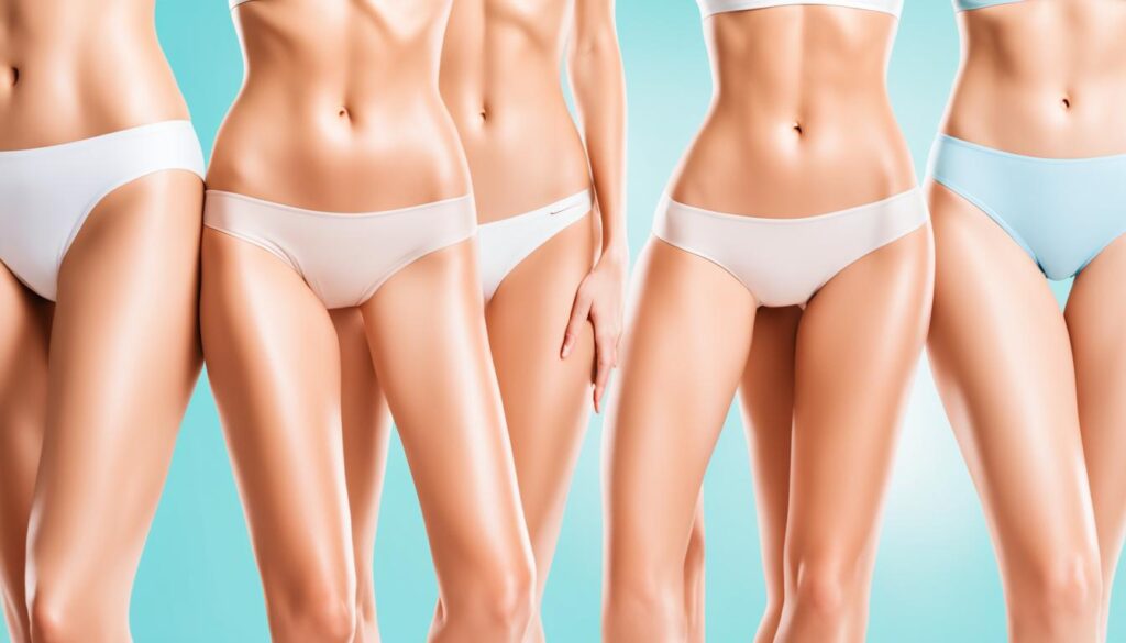 laser hair removal treatment areas