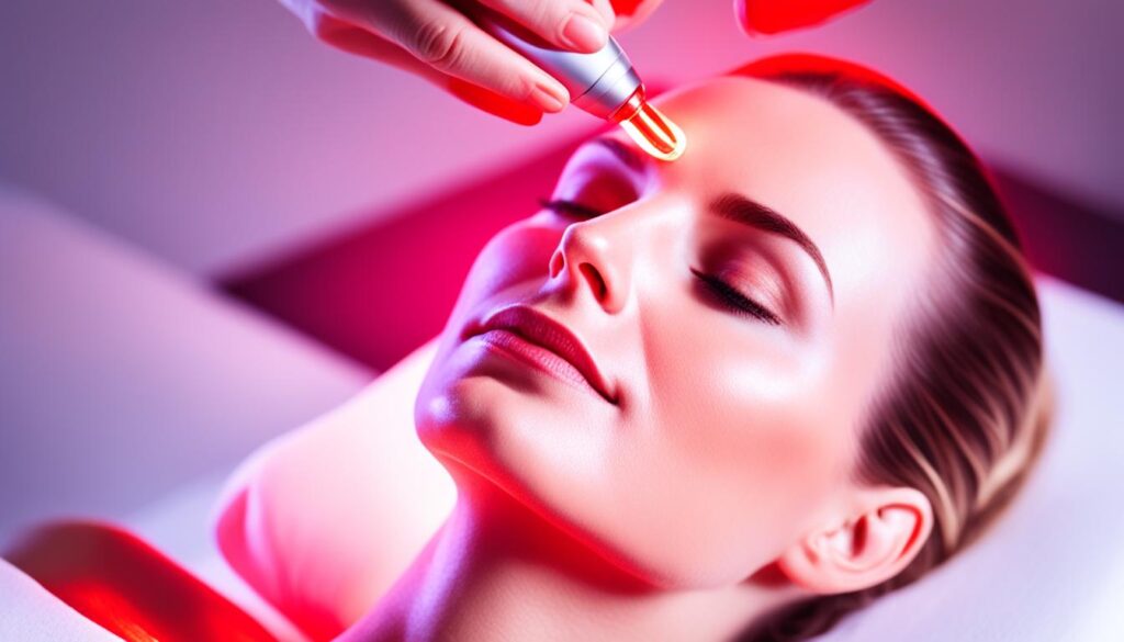 does red light therapy cancel out microneedling