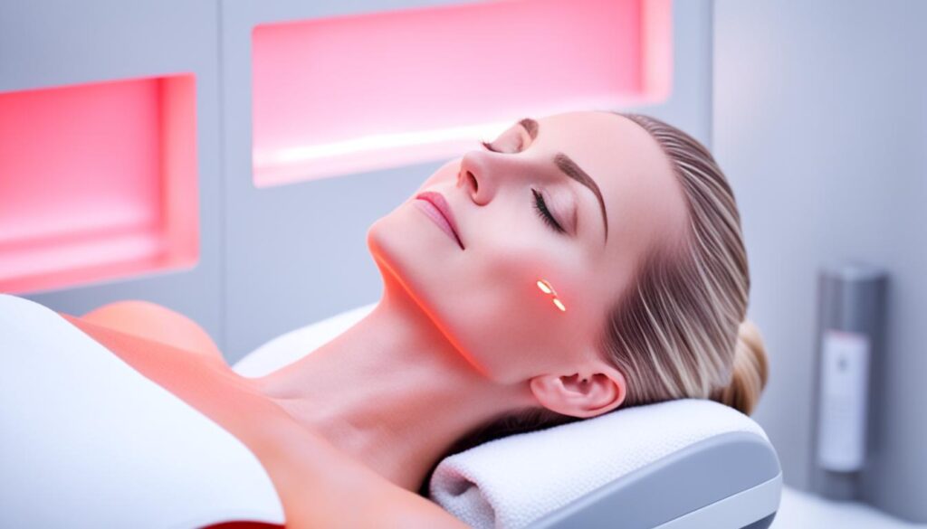 red light therapy after microneedling image